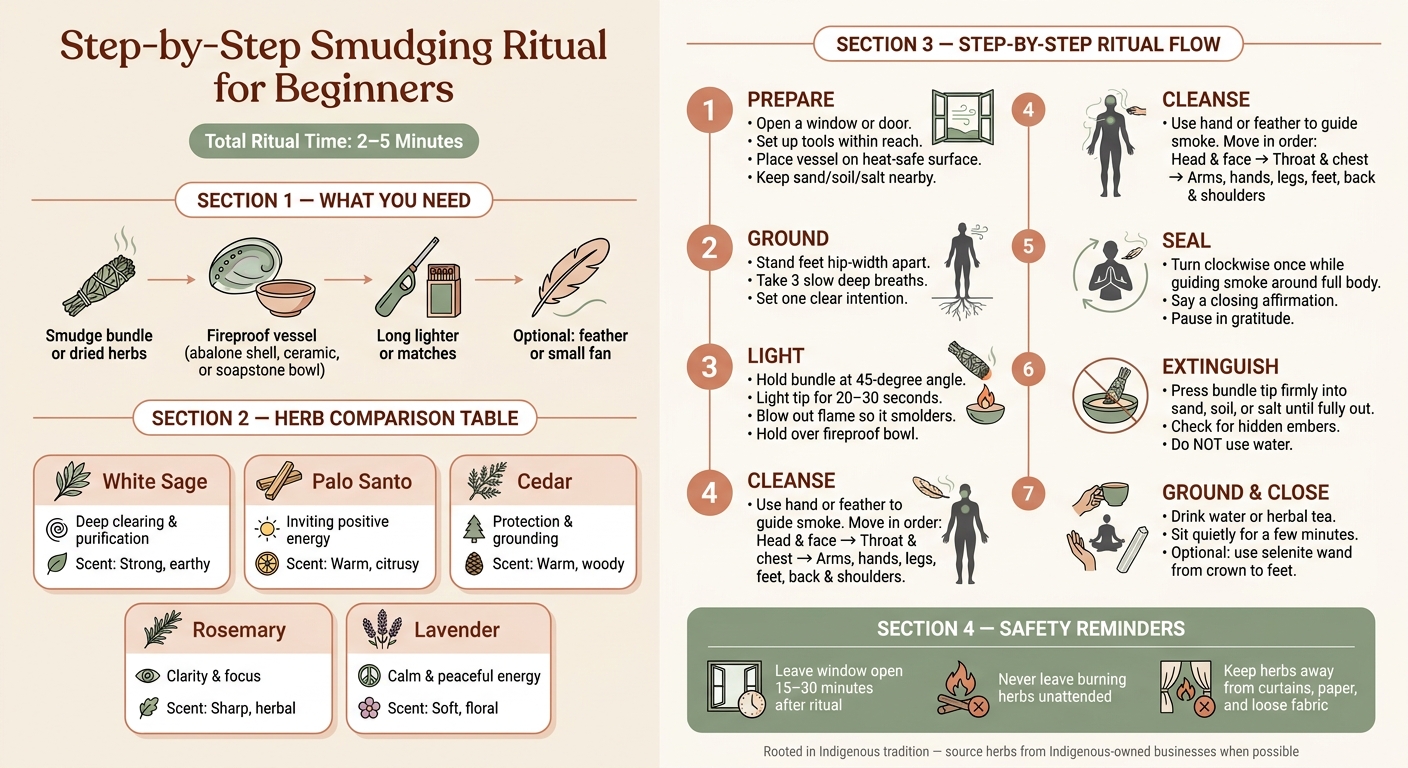 Beginner Smudging Ritual: Step-by-Step Visual Guide