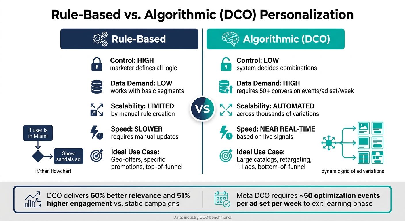Rule-Based vs. Algorithmic (DCO) Personalization: Key Differences