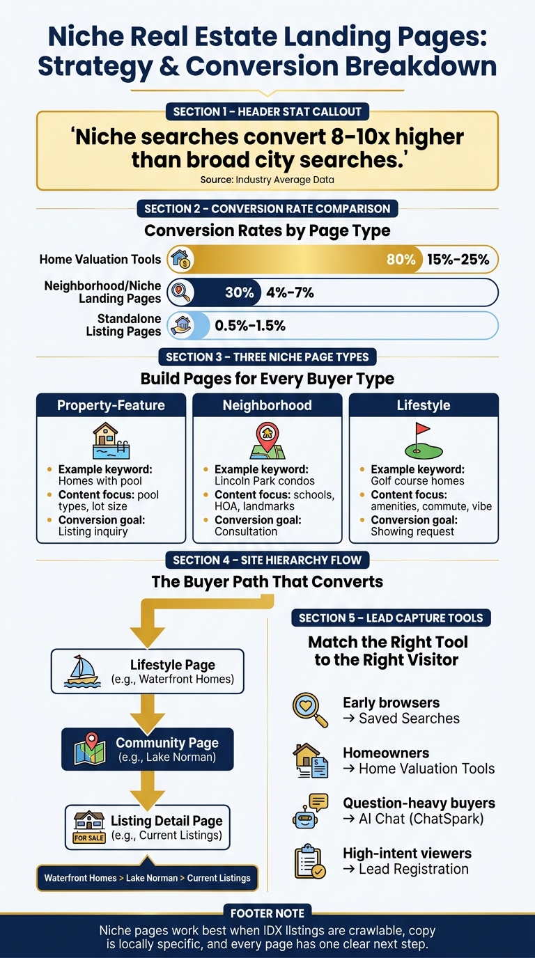 Niche Real Estate Pages vs. Broad Searches: Conversion & Strategy Breakdown