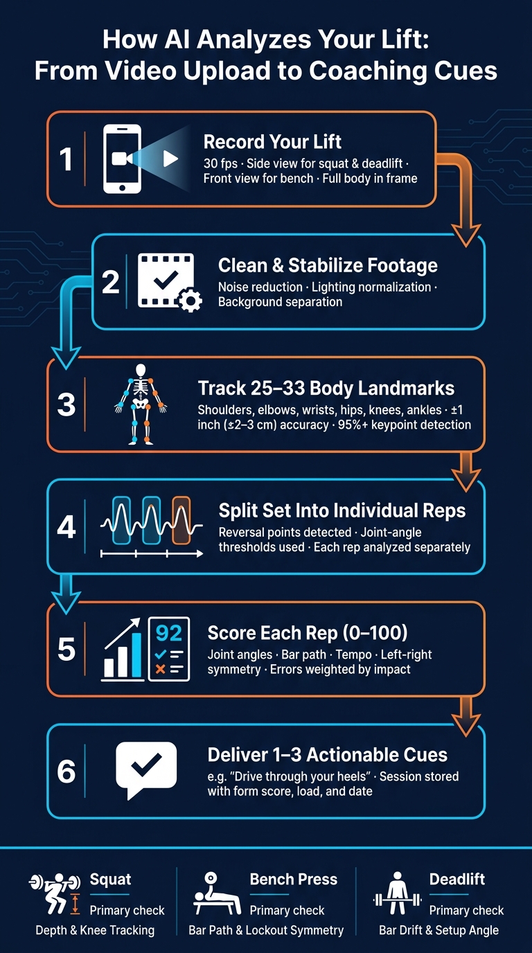 How AI Analyzes Your Lift: From Video Upload to Coaching Cues