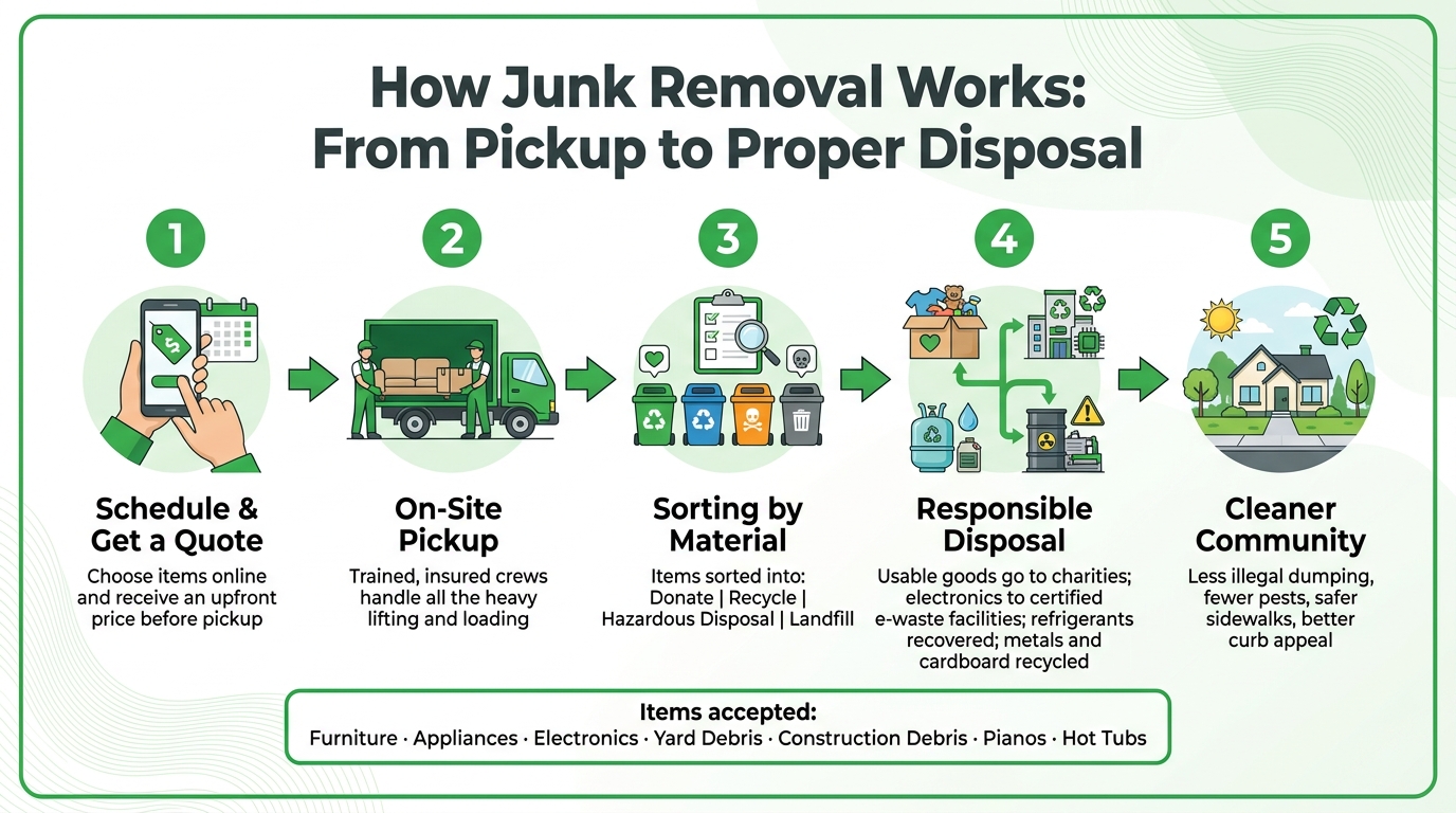 How Junk Removal Works: From Pickup to Proper Disposal