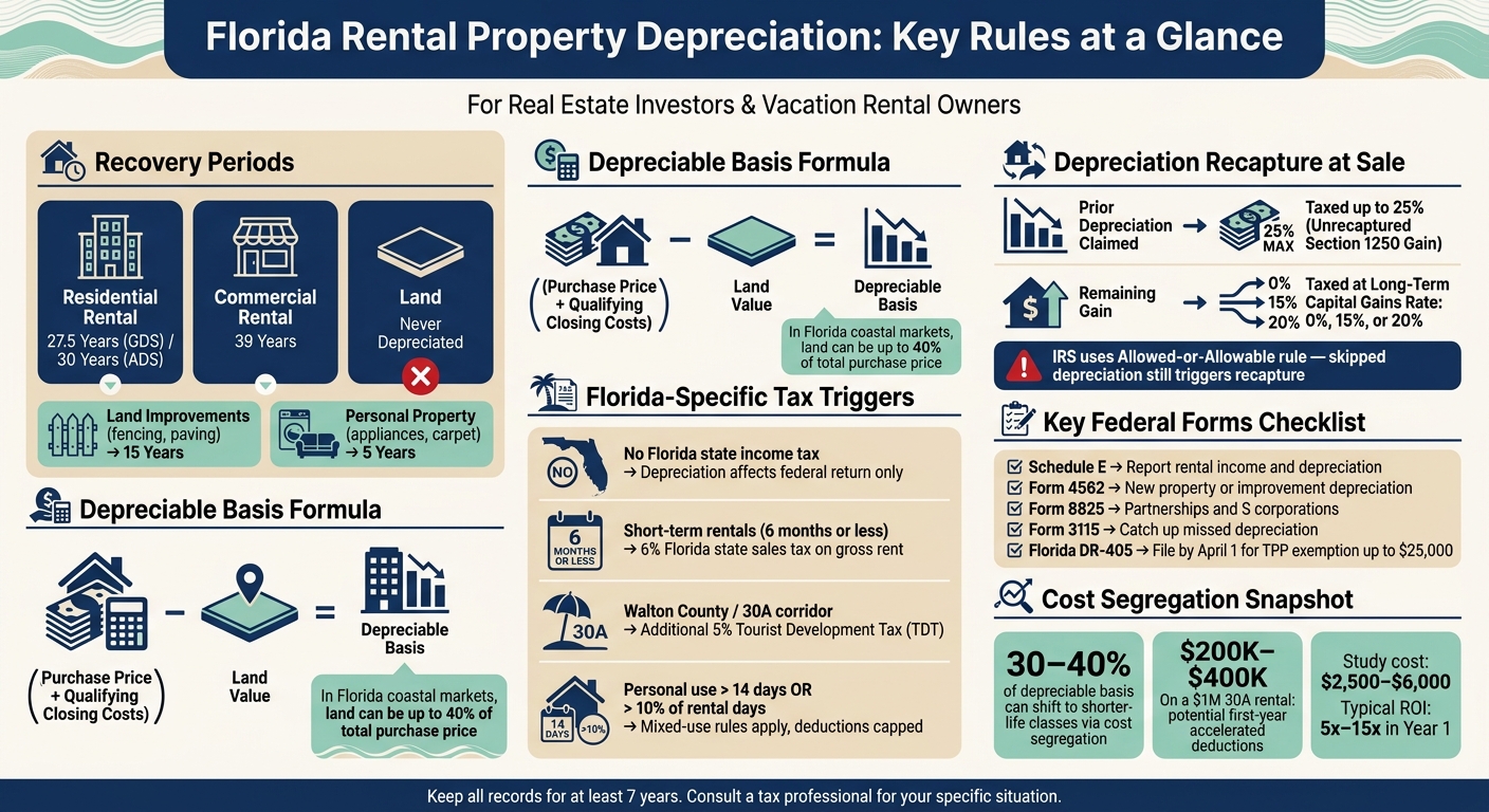 Florida Rental Property Depreciation: Key Rules at a Glance