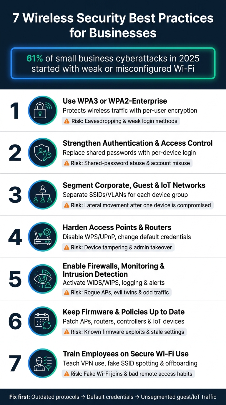 7 Wireless Security Best Practices for Businesses