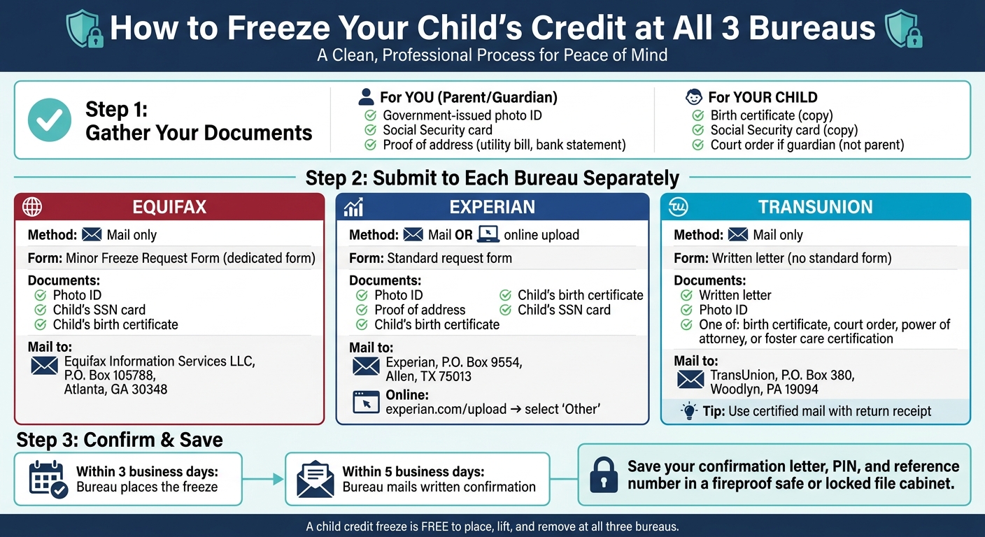How to Freeze Your Child's Credit: Step-by-Step Guide
