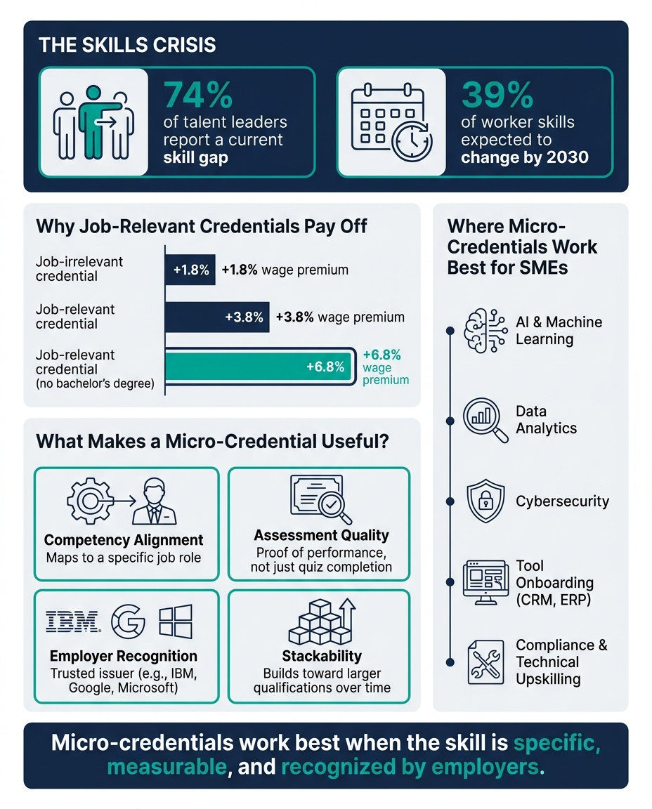 Micro-Credentials vs. Traditional Training: Key Stats & Business Impact