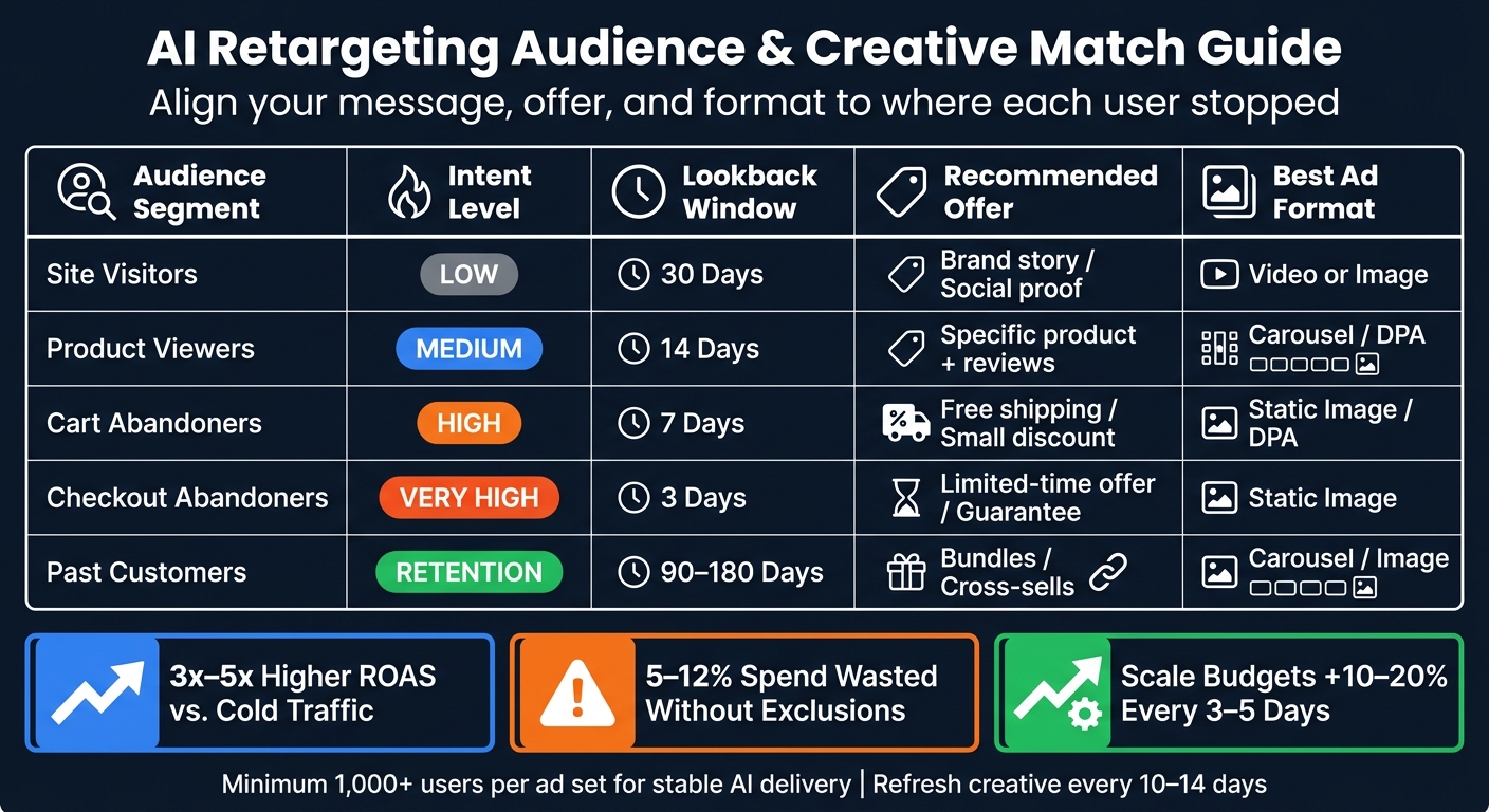 AI Retargeting Audiences: Intent Segments, Windows & Ad Strategy