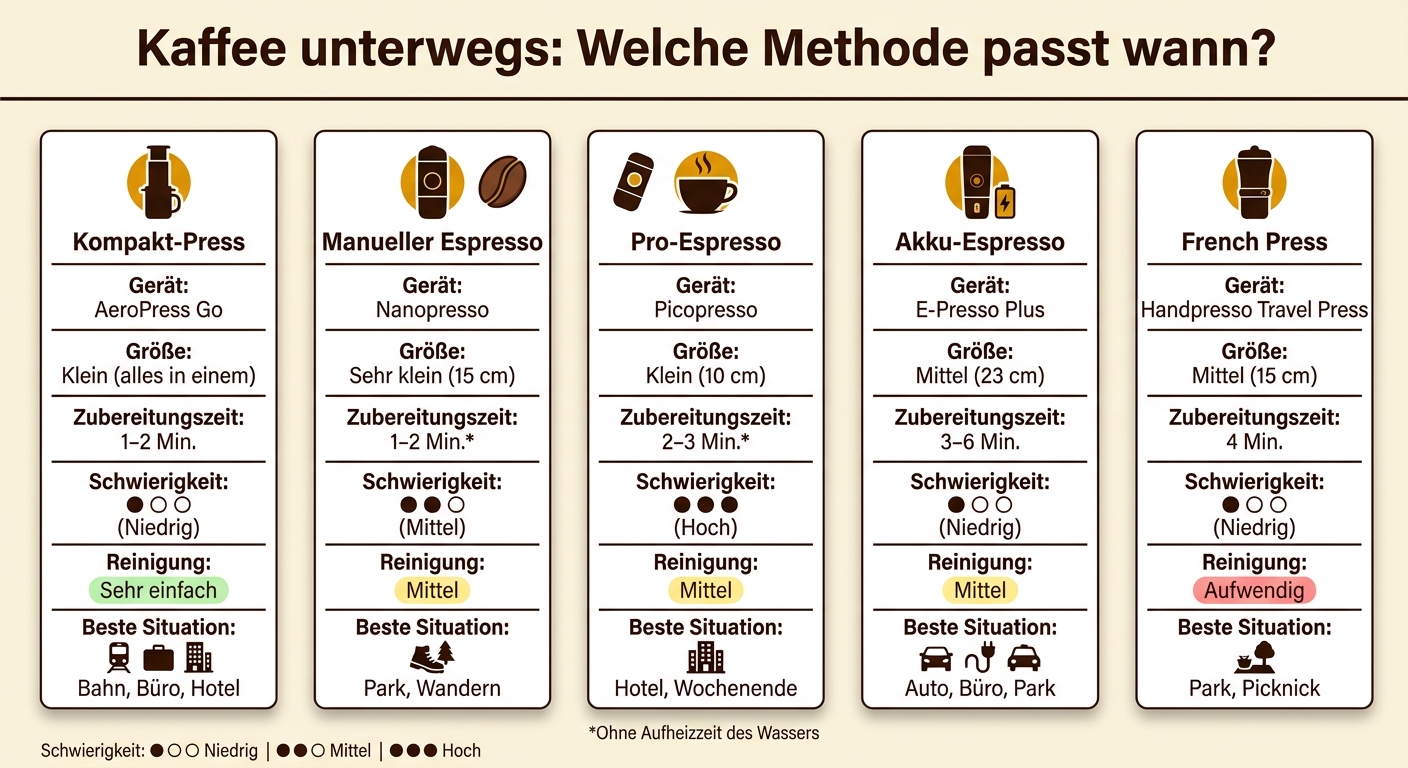 Kaffee unterwegs: Welche Methode passt wann?