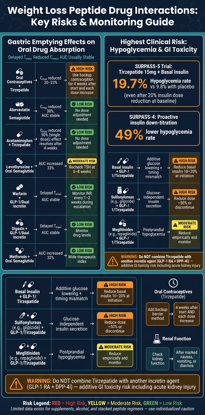Weight Loss Peptide Drug Interactions: Key Risks & Monitoring Guide