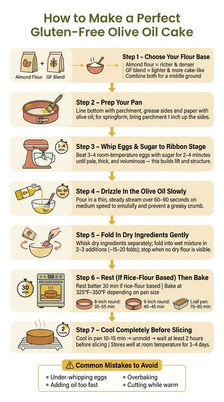 How to Make a Perfect Gluten-Free Olive Oil Cake: Step-by-Step