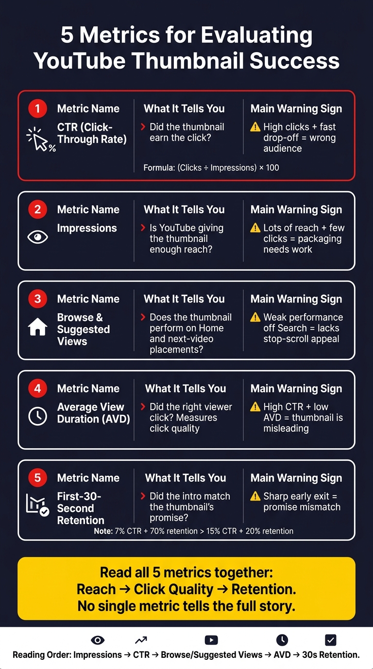 5 YouTube Thumbnail Metrics: What They Mean & Warning Signs