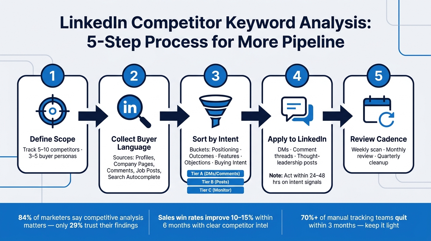 LinkedIn Competitor Keyword Analysis: 5-Step Process for More Pipeline