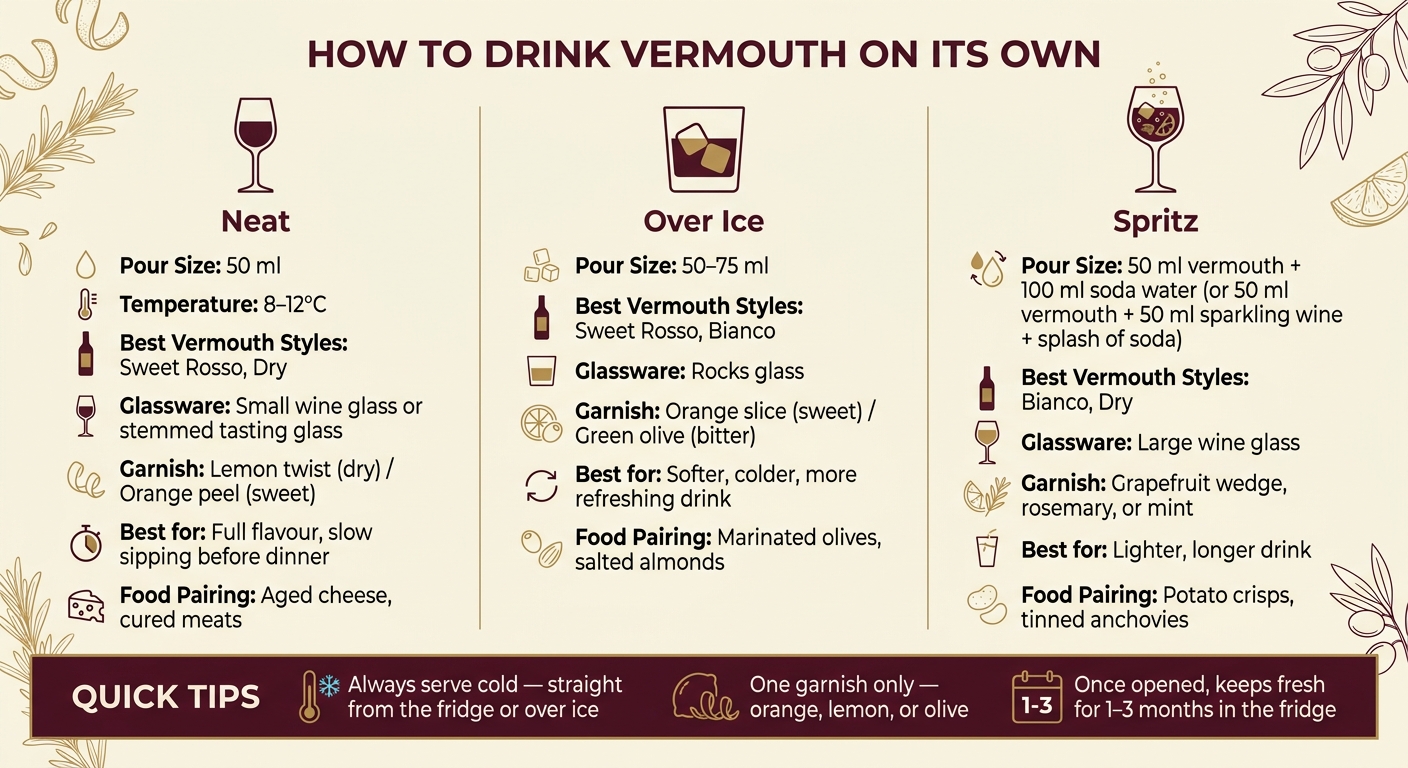 How to Drink Vermouth Neat, Over Ice & as a Spritz
