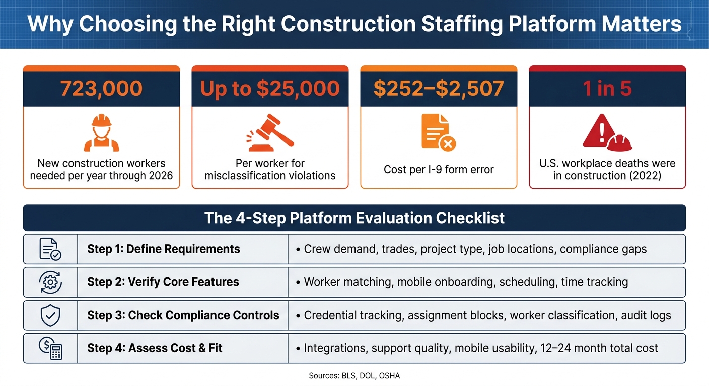 Construction Staffing Platform: Key Stats & Compliance Risks