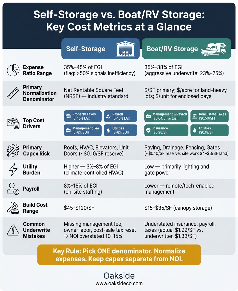 Self-Storage vs. Boat/RV Storage: Key Cost Metrics Compared