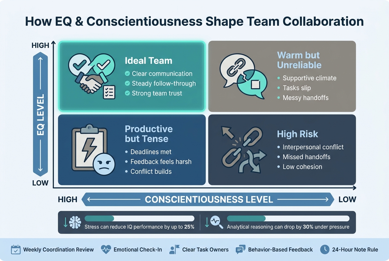 EQ vs. Conscientiousness: Team Collaboration Matrix