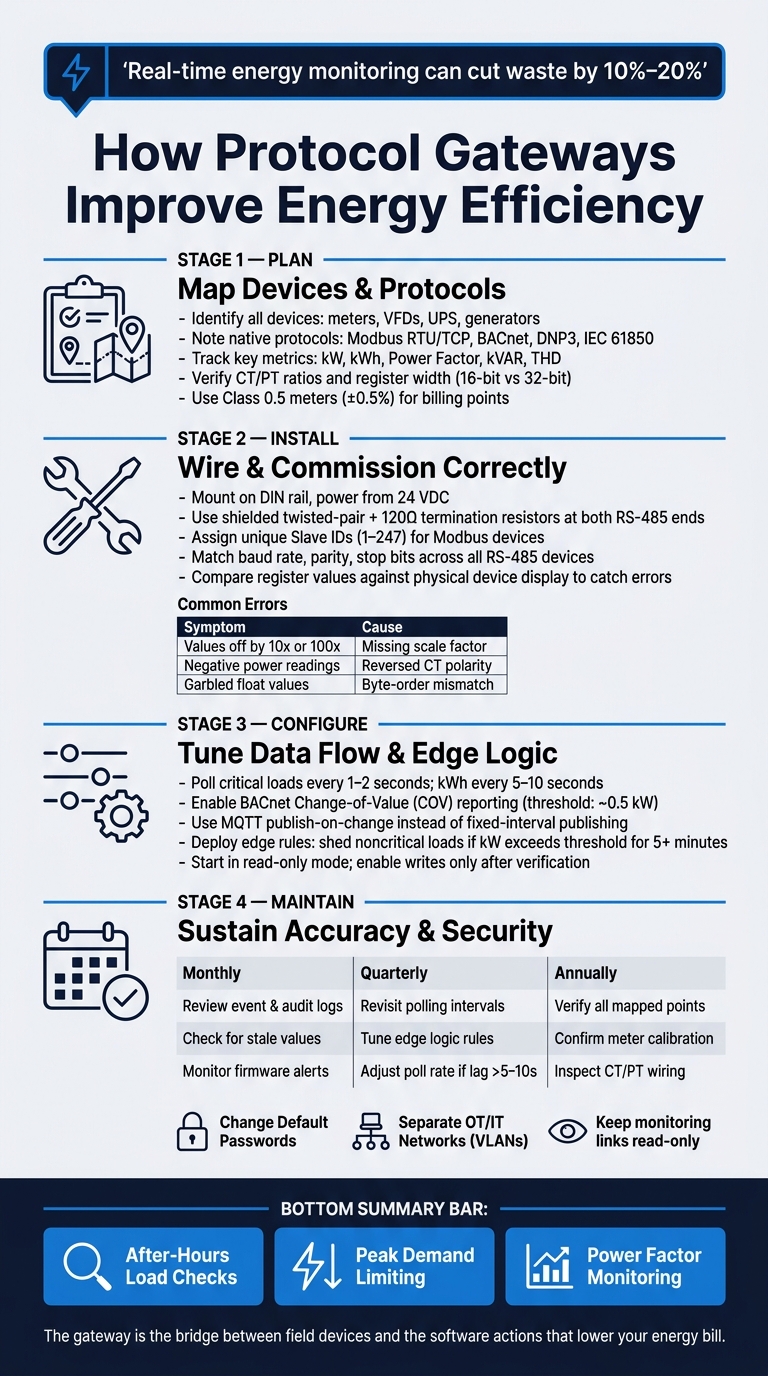 How Protocol Gateways Improve Energy Efficiency: From Planning to Savings