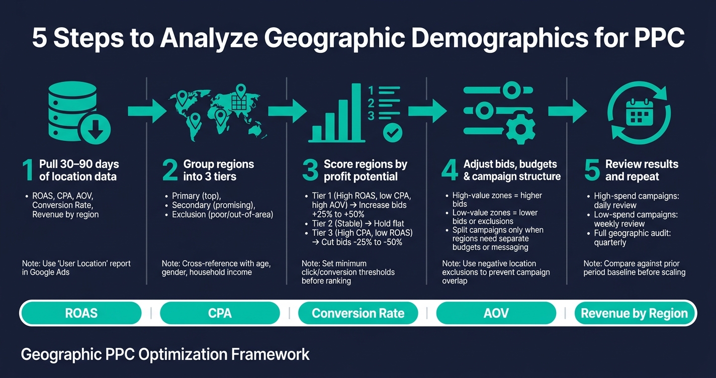 5-Step Geographic Demographics Analysis for PPC
