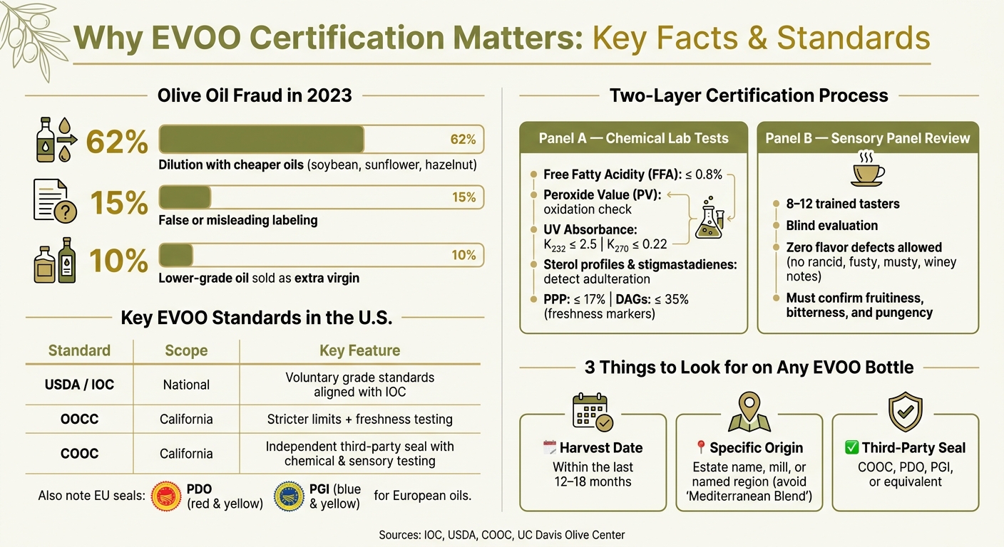 EVOO Fraud & Certification: Key Facts at a Glance