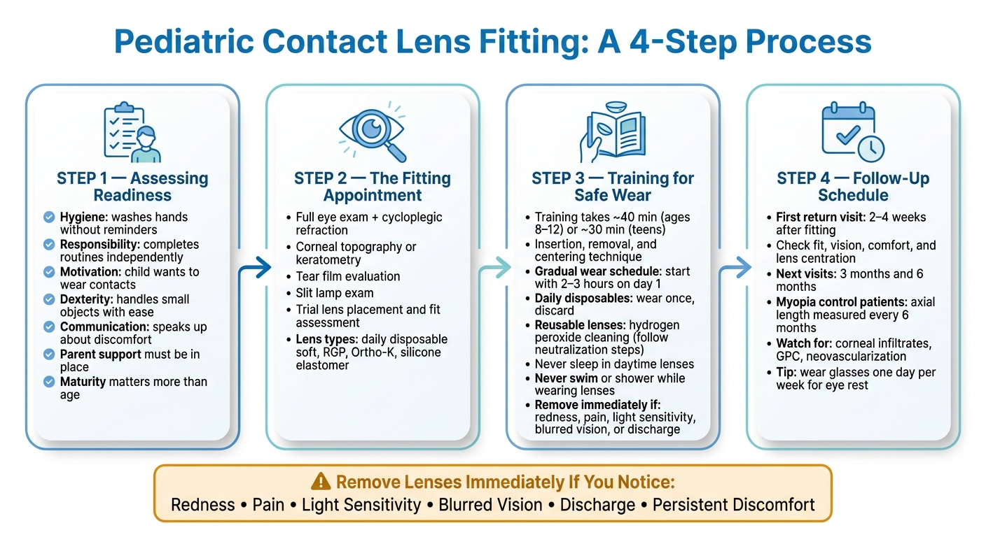 Pediatric Contact Lens Fitting: 4-Step Process Guide