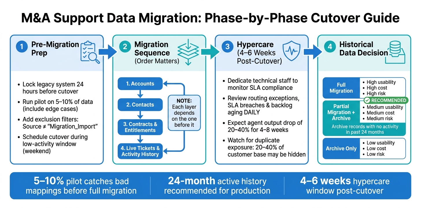 M&A Support Data Migration: 4-Phase Process Guide