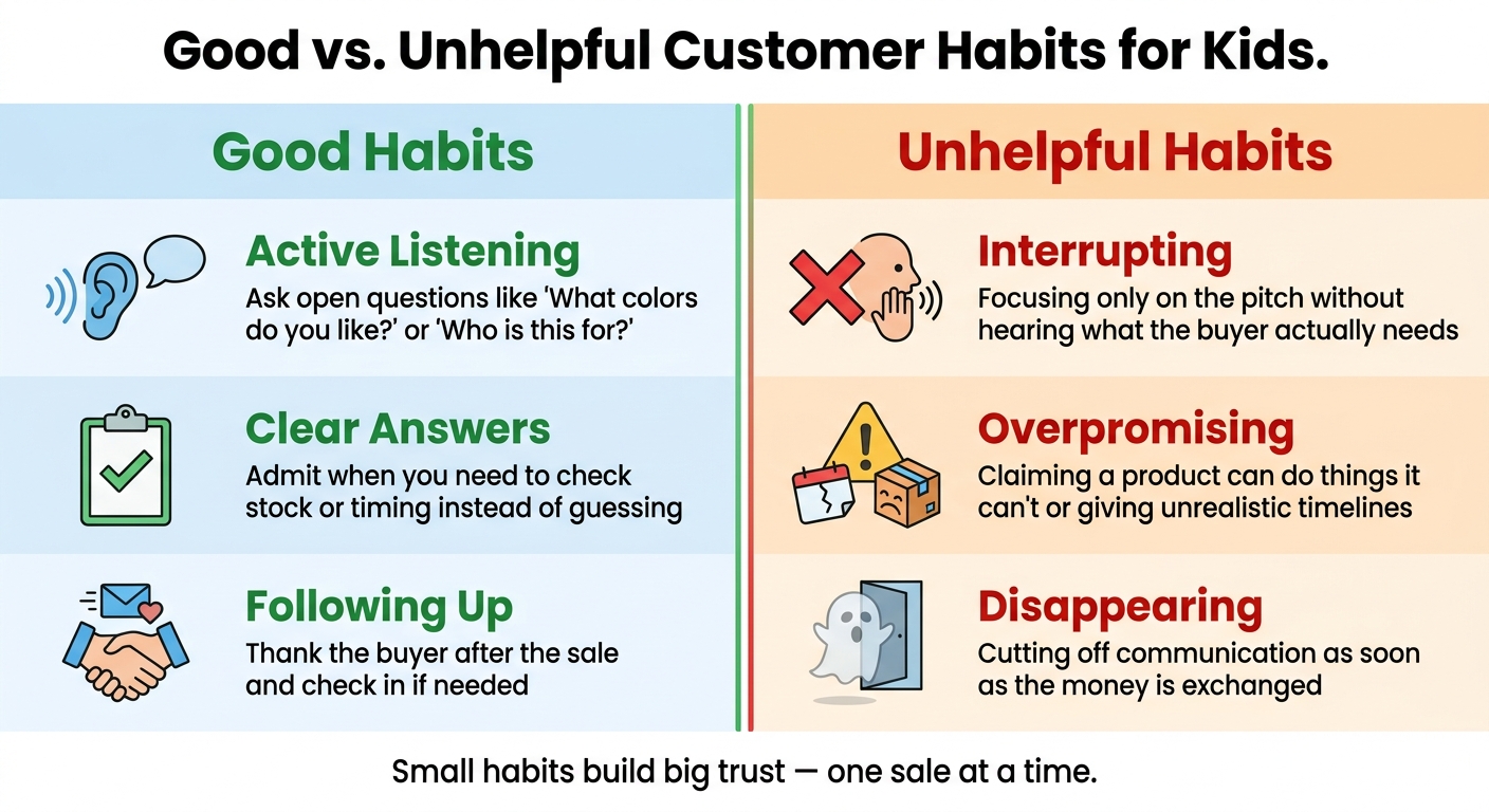 Good vs. Bad Customer Habits Kids Should Learn
