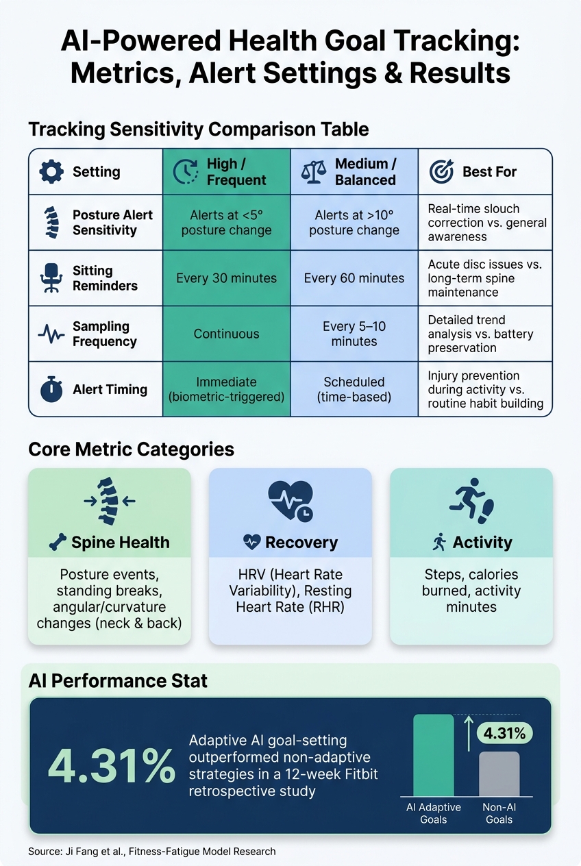 AI vs. Non-AI Health Goal Tracking: Settings, Metrics & Performance
