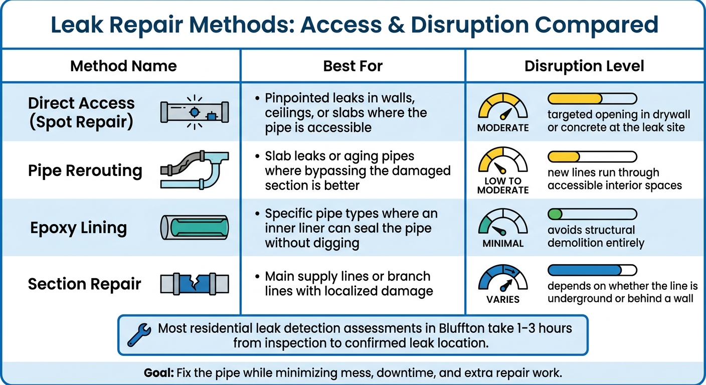 Leak Detection Repair Methods: Access vs. Disruption Compared