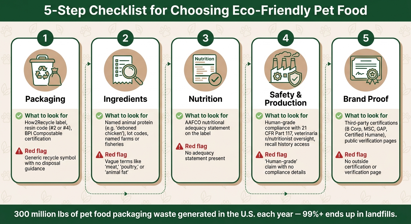 5-Step Checklist for Choosing Eco-Friendly Pet Food