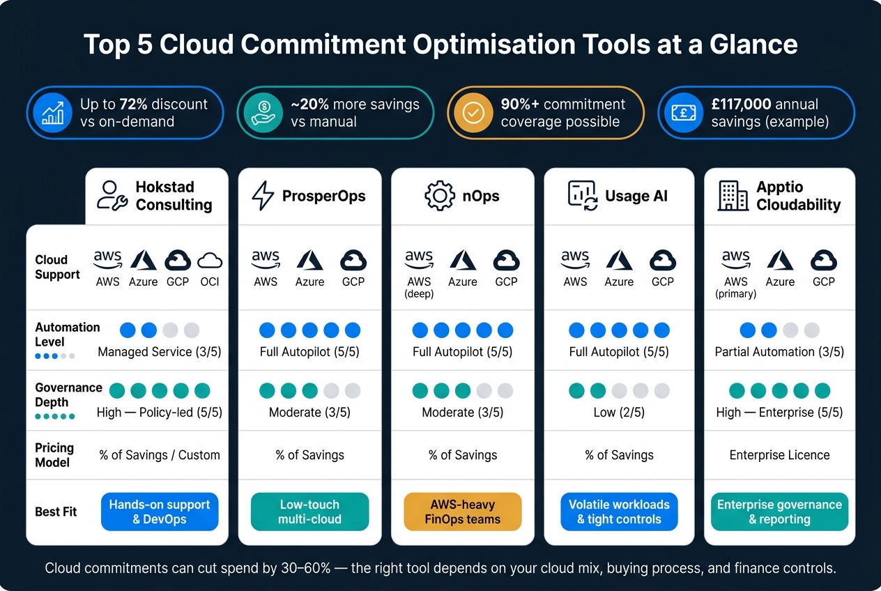 Top 5 Cloud Commitment Optimisation Tools Compared