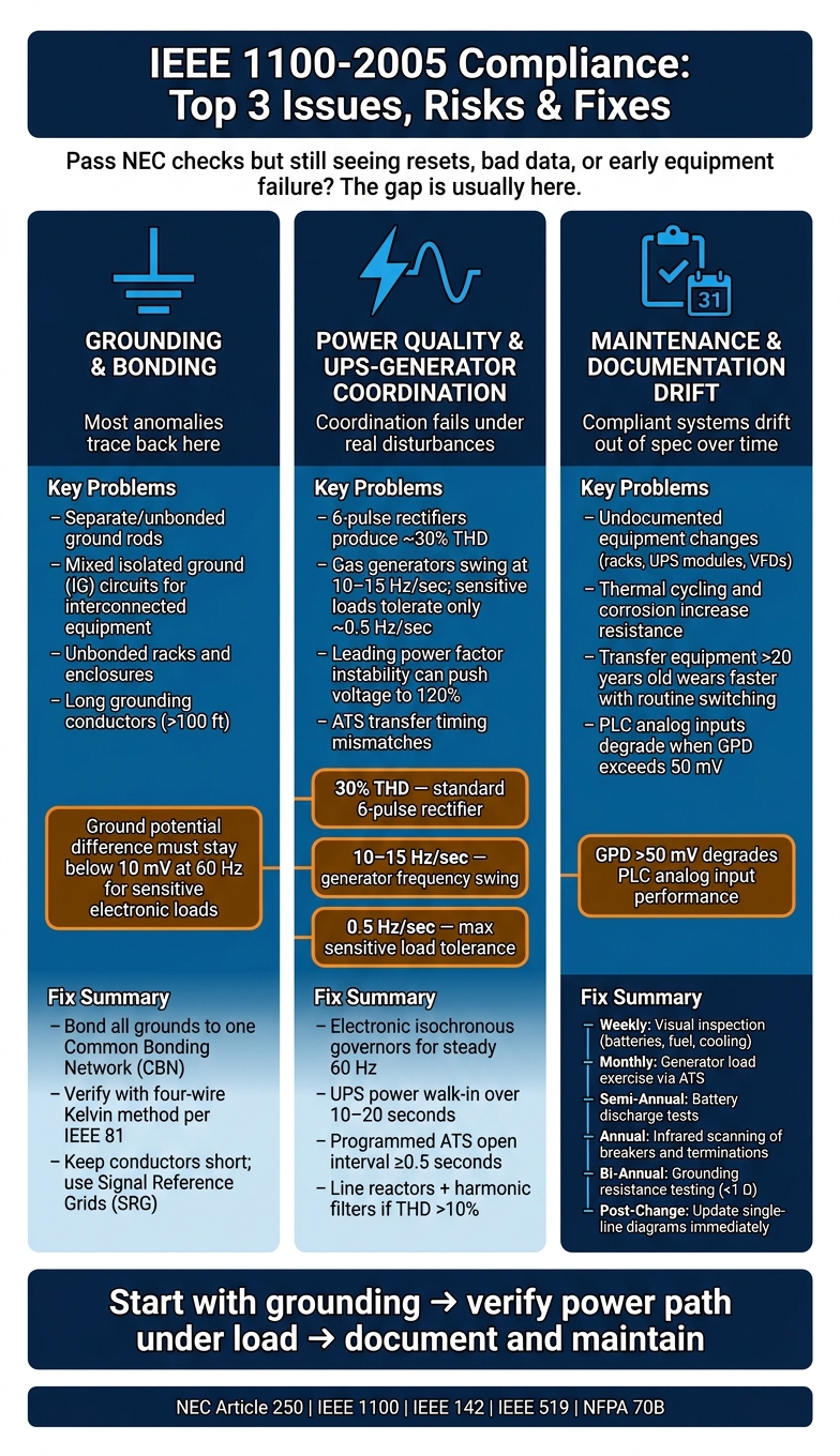 IEEE 1100-2005 Compliance: Top 3 Issues, Risks & Fixes