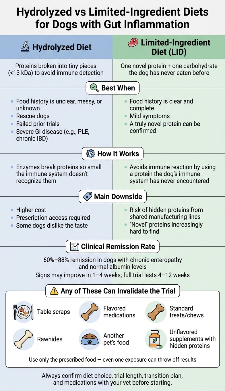 Hydrolyzed vs Limited-Ingredient Dog Diets: Which Is Right for Your Dog?