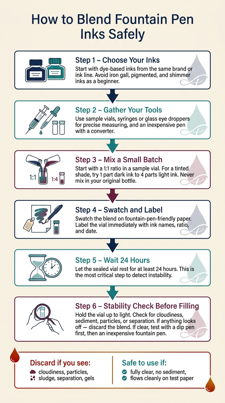 How to Blend Fountain Pen Inks Safely: Step-by-Step Guide