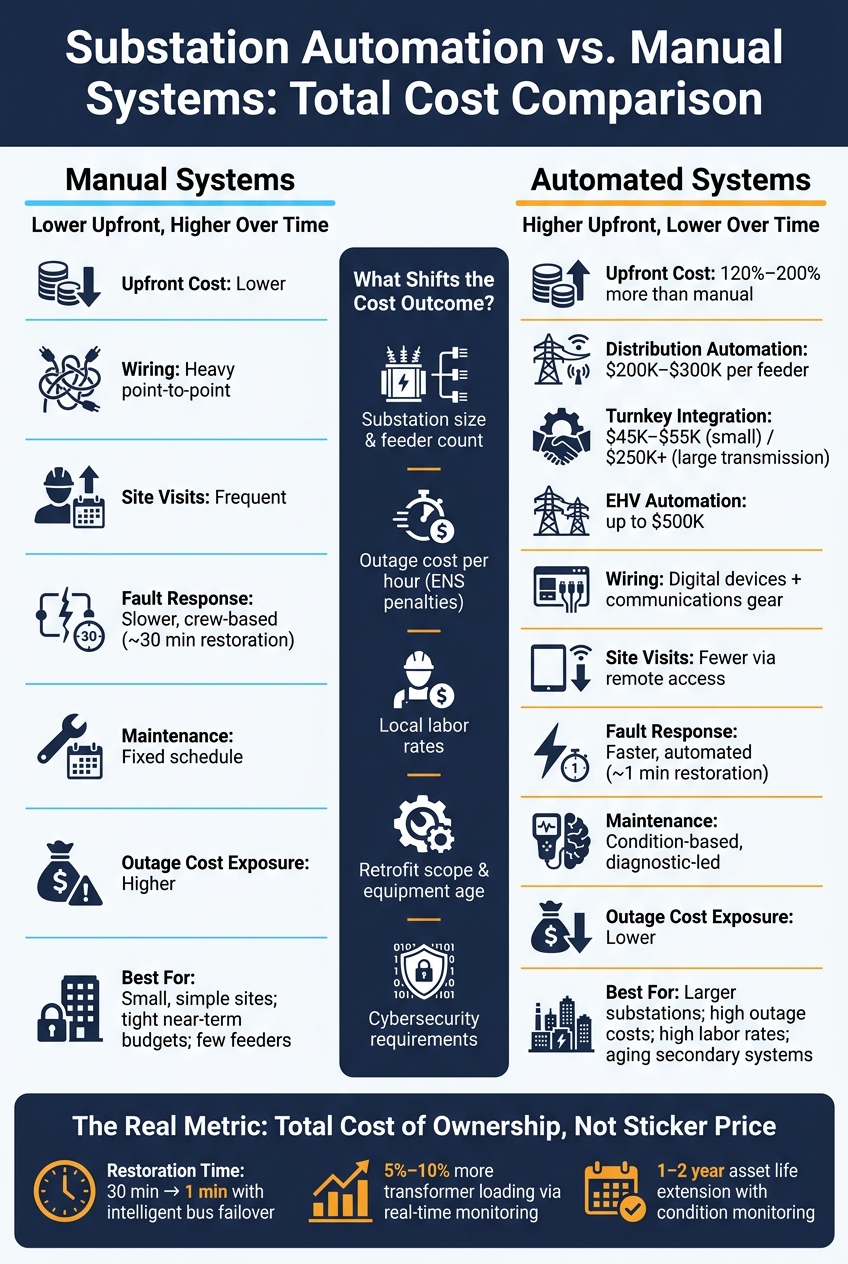 Substation Automation vs. Manual Systems: Total Cost Comparison