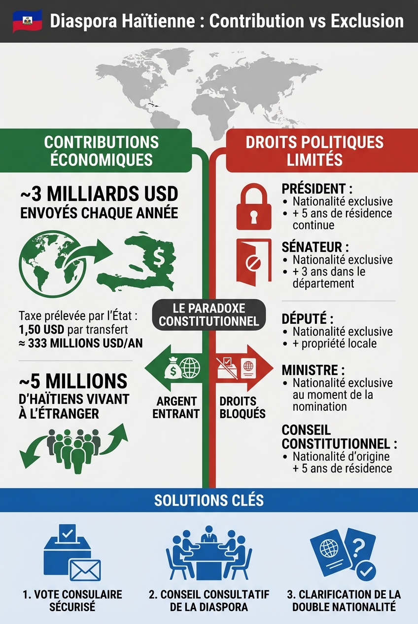 Diaspora Haïtienne : Contribution Économique vs Droits Politiques