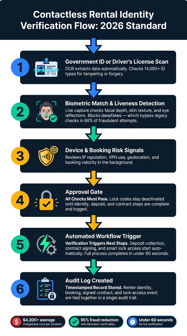 Contactless Rental Identity Verification Flow: 2026 Standard