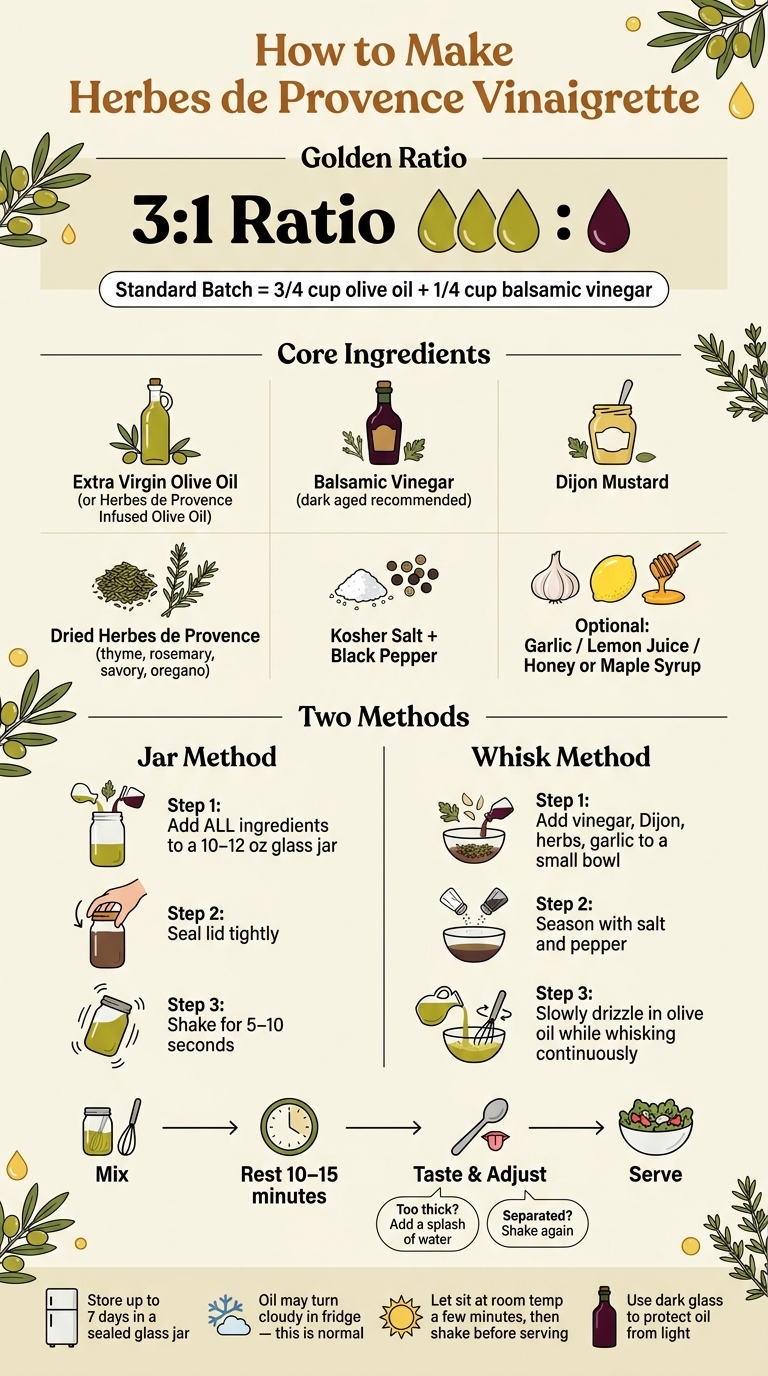 How to Make Herbes de Provence Vinaigrette: Quick Visual Guide
