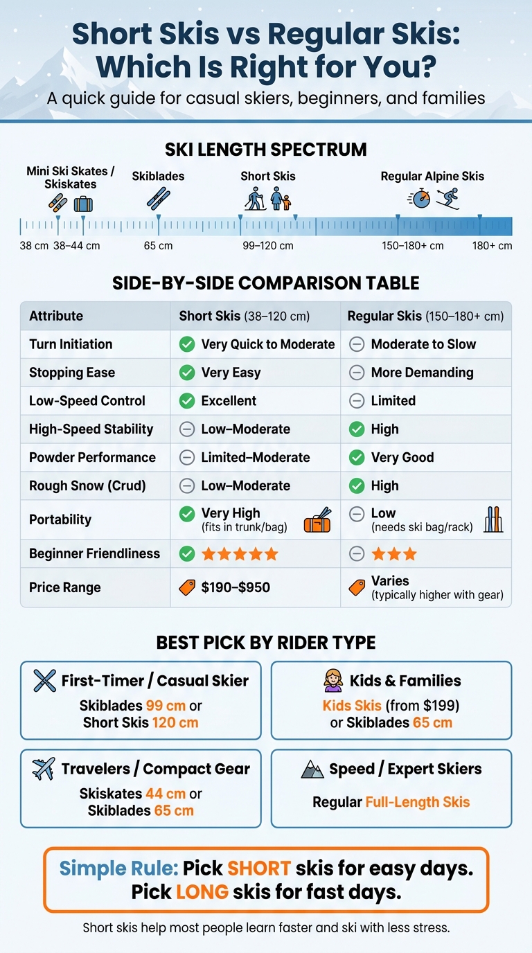 Short Skis vs Regular Skis: Which Is Right for You?