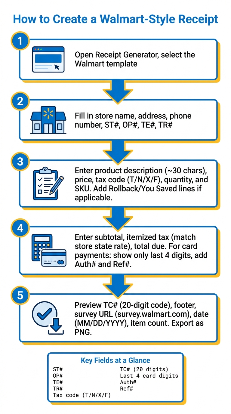 How to Create a Walmart-Style Receipt: Step-by-Step Guide