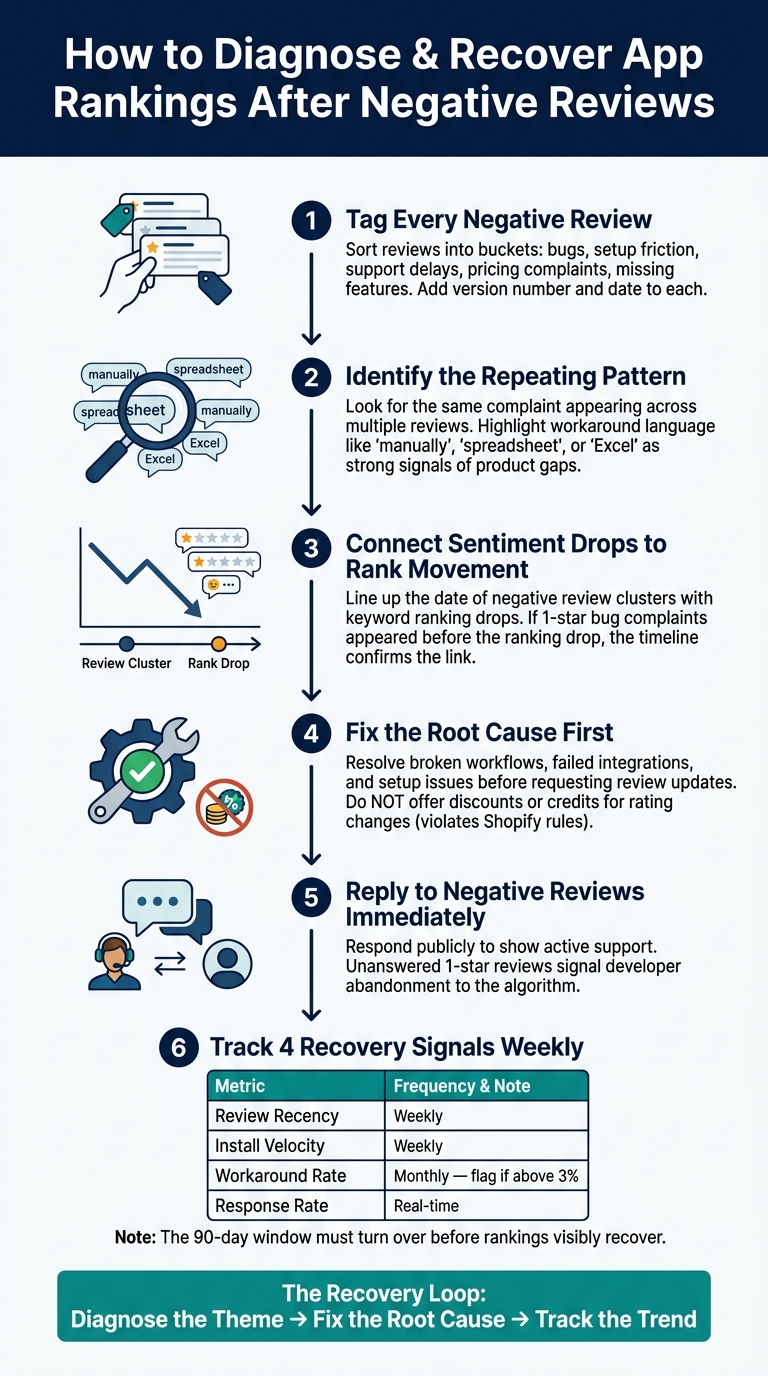 How to Diagnose & Recover App Rankings After Negative Reviews