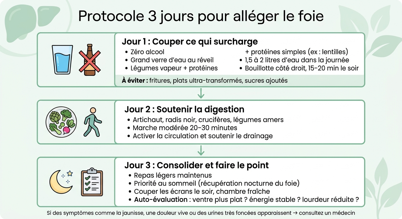 Protocole 3 jours pour alléger le foie