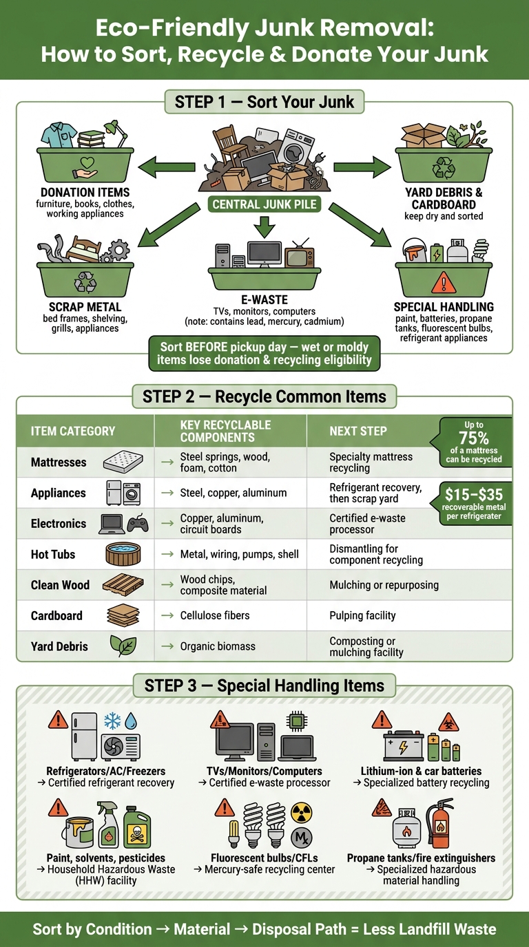 Eco-Friendly Junk Removal: Sort, Recycle & Donate Guide