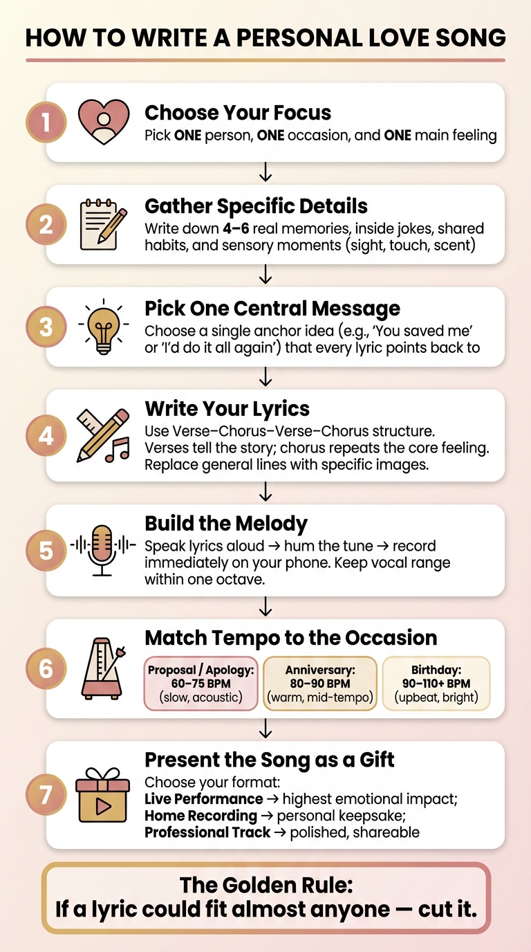 How to Write a Personal Love Song: Step-by-Step Guide