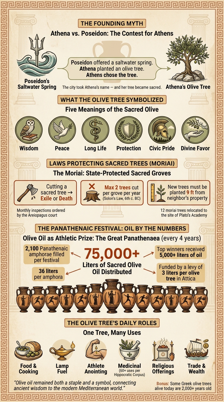 Ancient Greek Olive Tree: Sacred Symbols, Laws & Festival Scale
