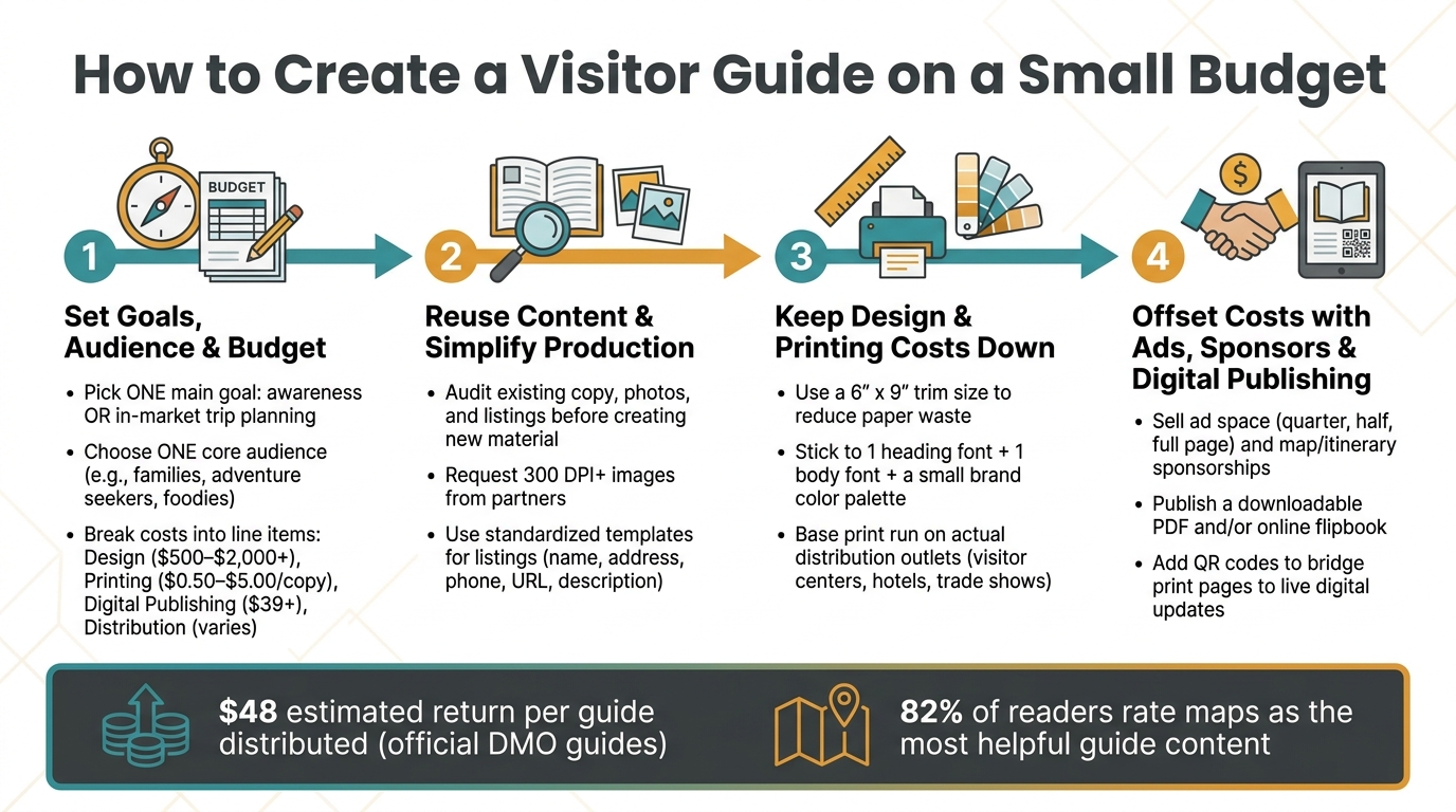 How to Create a Visitor Guide on a Small Budget: 4-Step Process