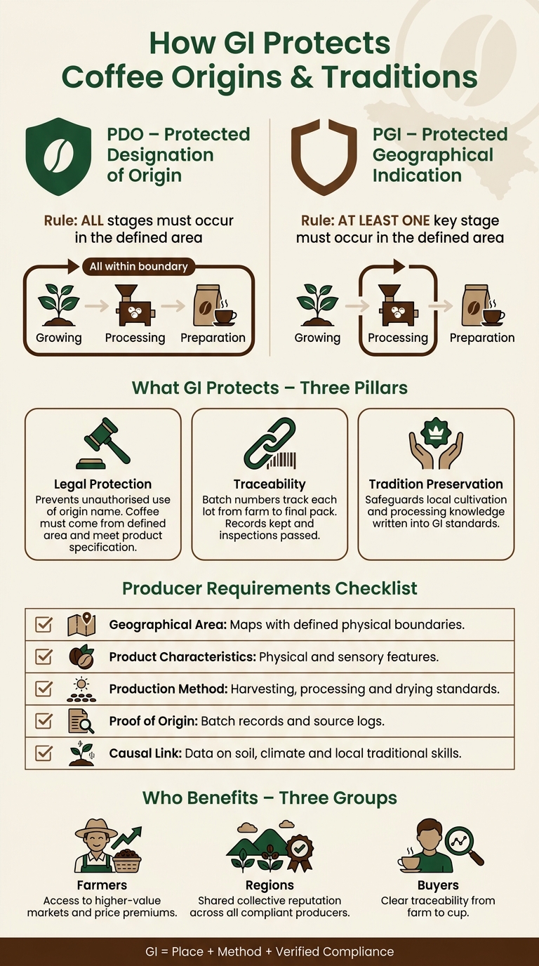 PDO vs PGI: How Coffee GI Protection Works