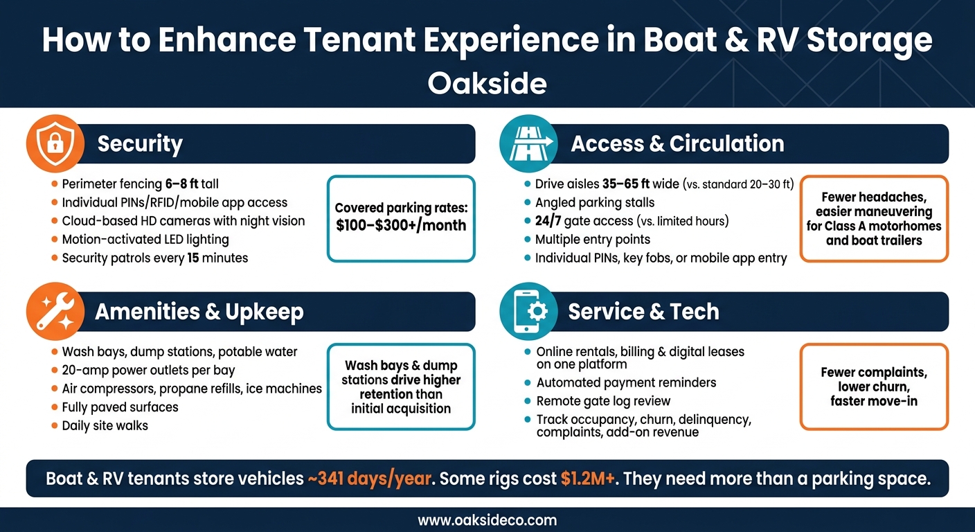 Boat & RV Storage: Basic vs. Enhanced Facility Features
