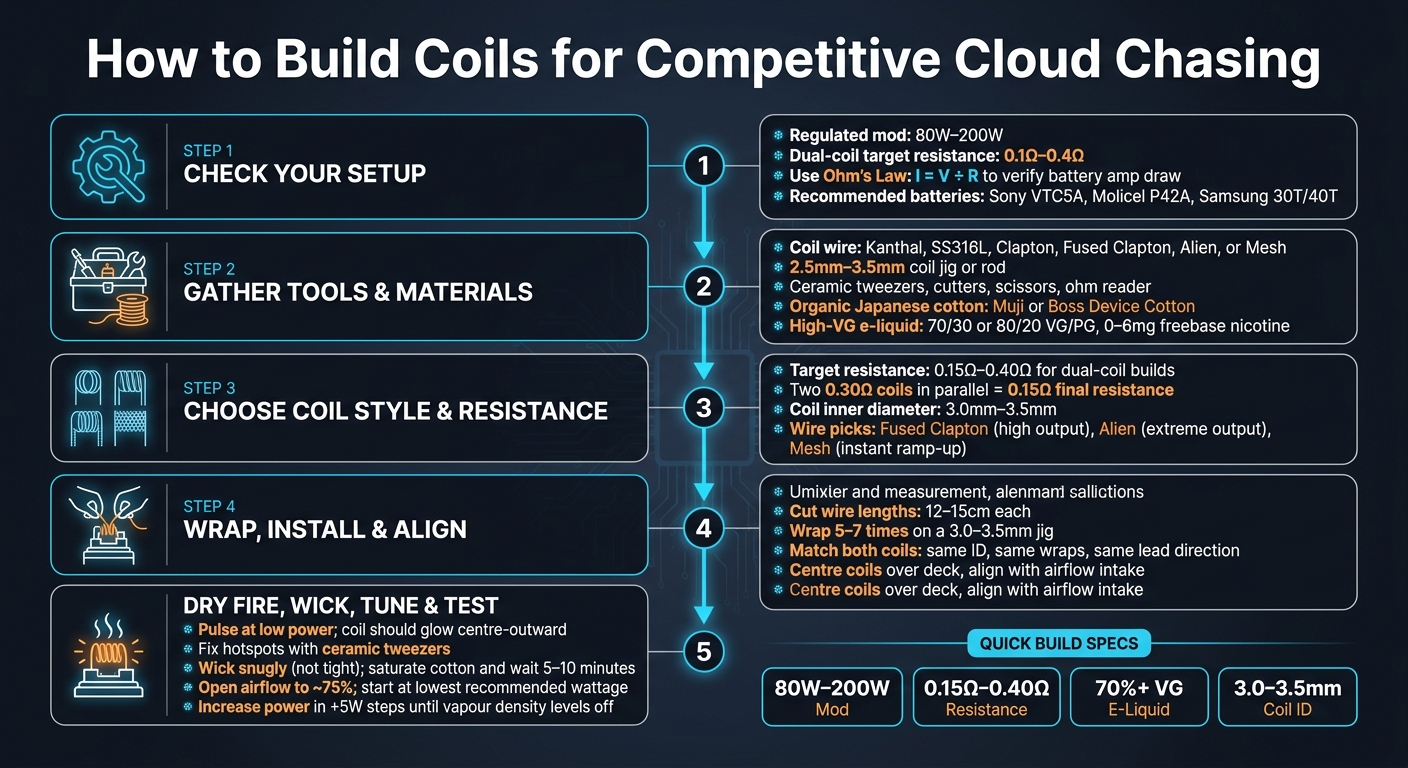 How To Build Coils For Competitive Cloud Chasing 2 How to build coils for cloud chasing: 5-step visual guide