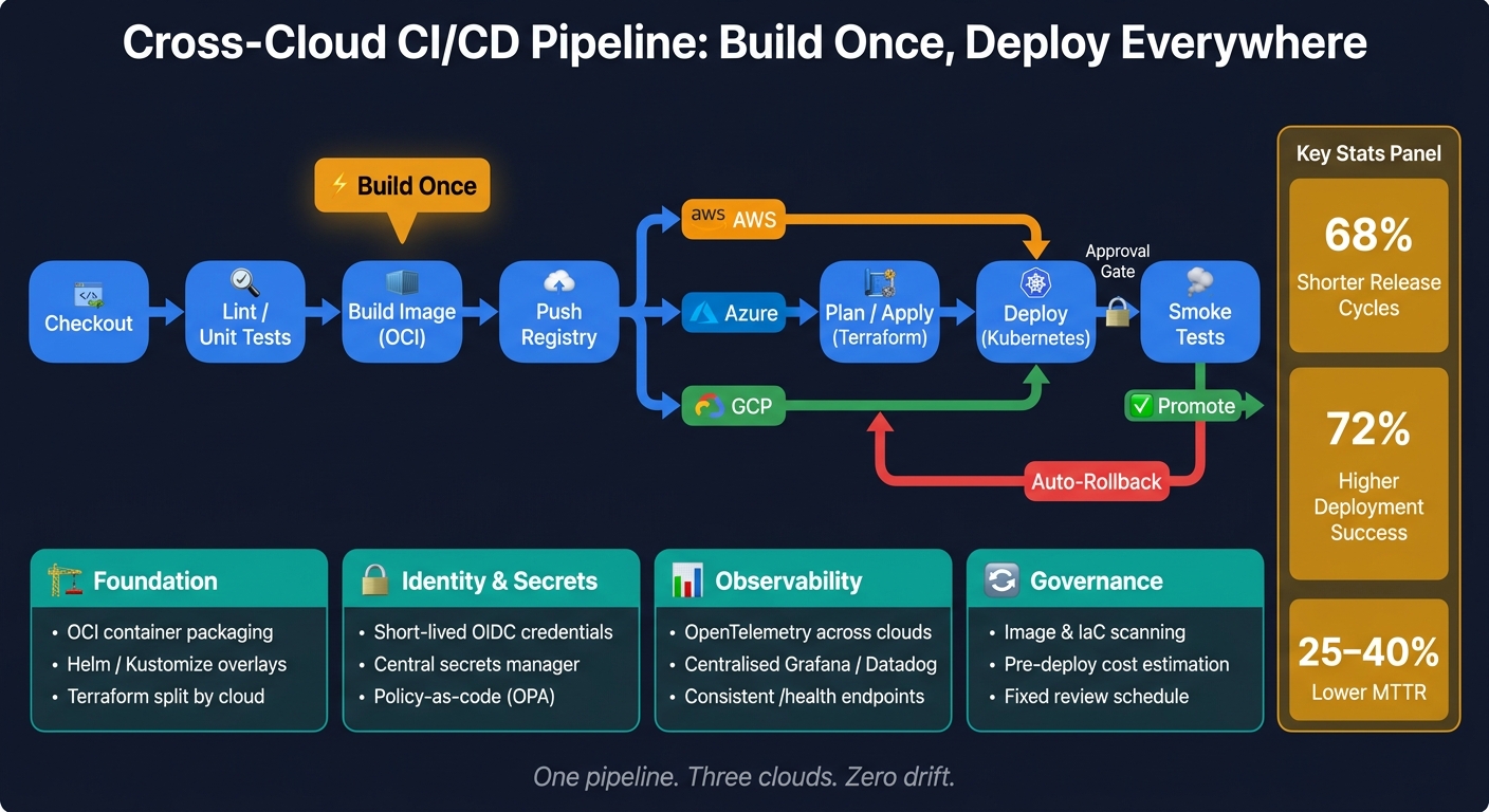 Cross-Cloud CI/CD Pipeline: Build Once, Deploy Everywhere