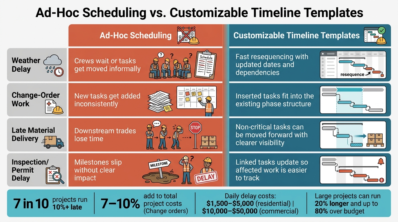 Ad-Hoc vs. Customizable Construction Scheduling: Key Differences