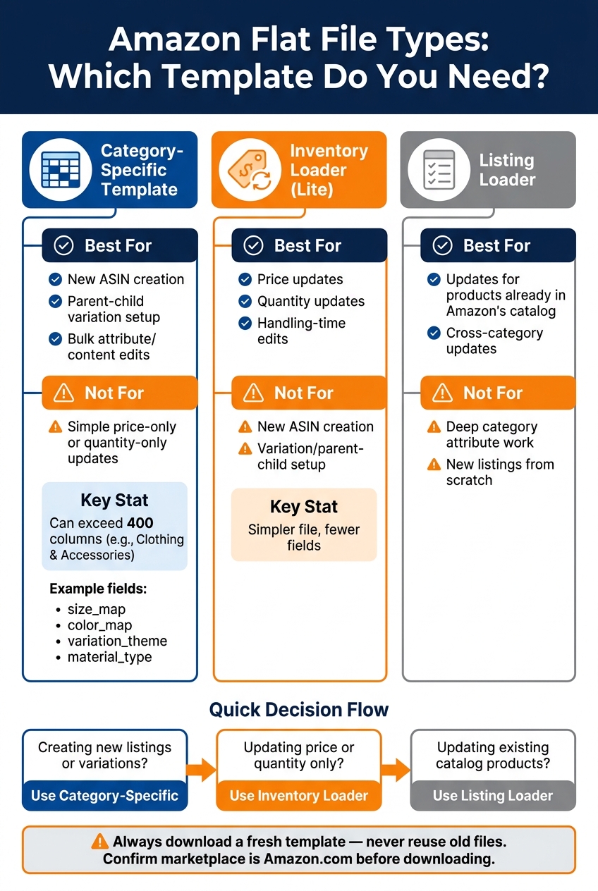 Amazon Flat File Download: The Right Way 1 Amazon Flat File Types: Which Template Do You Need?
